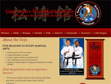 Tablet Screenshot of guerrerosshotokankarate.com